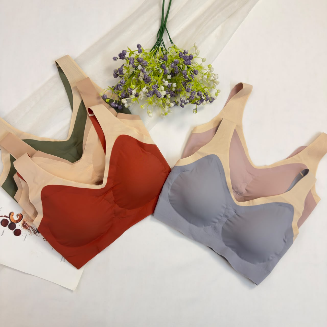 Seamless Stretchable Jelly Bra