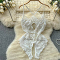 Transparent Floral Lace Women Bodysuits Sexy Fashion X4859290