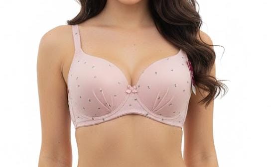 Printed Wired Single Pad Bra 330025