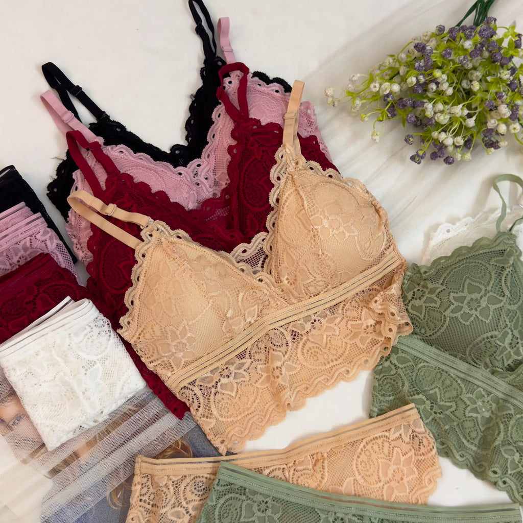 Net Bra and Panty Set