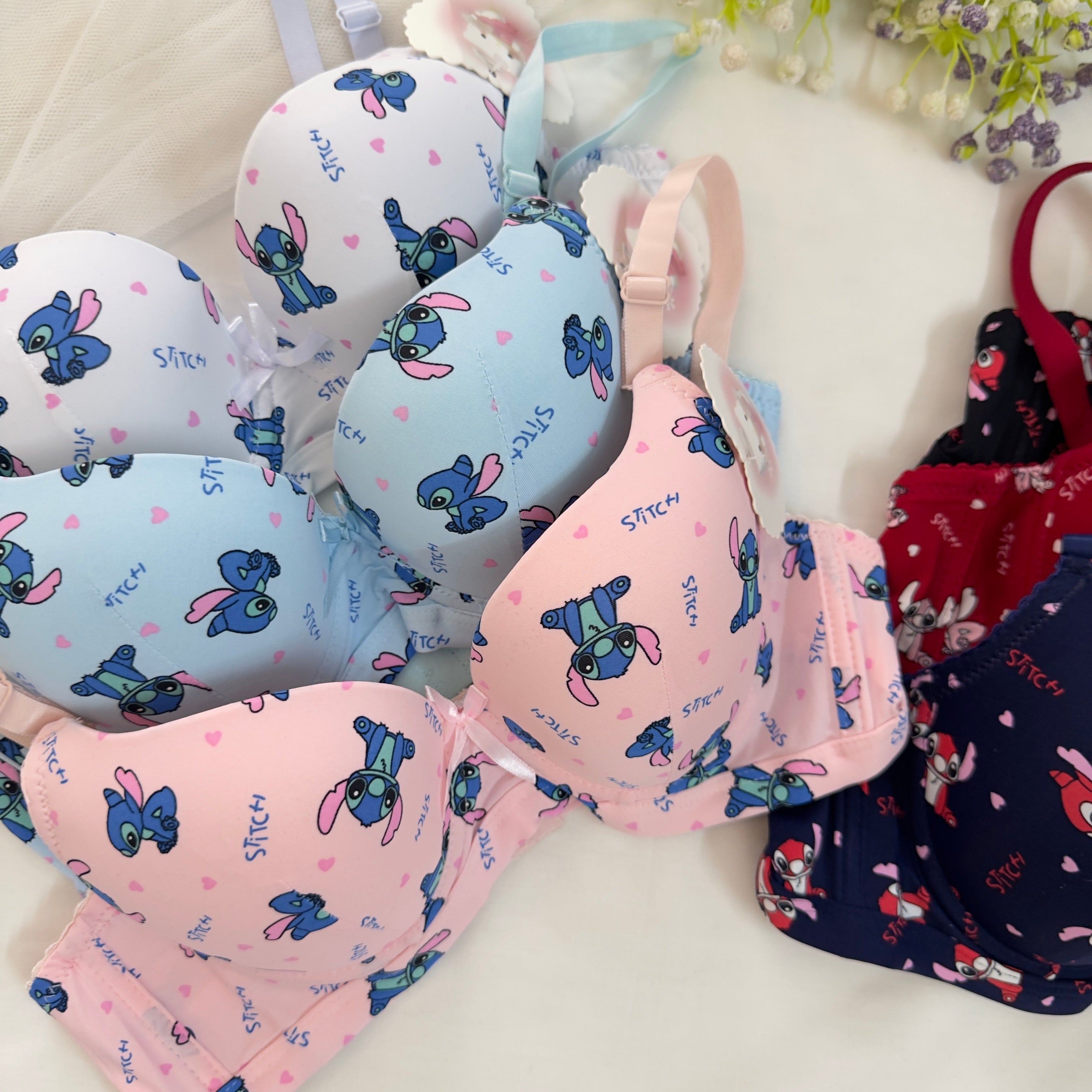 Cute Stitch Character Bra