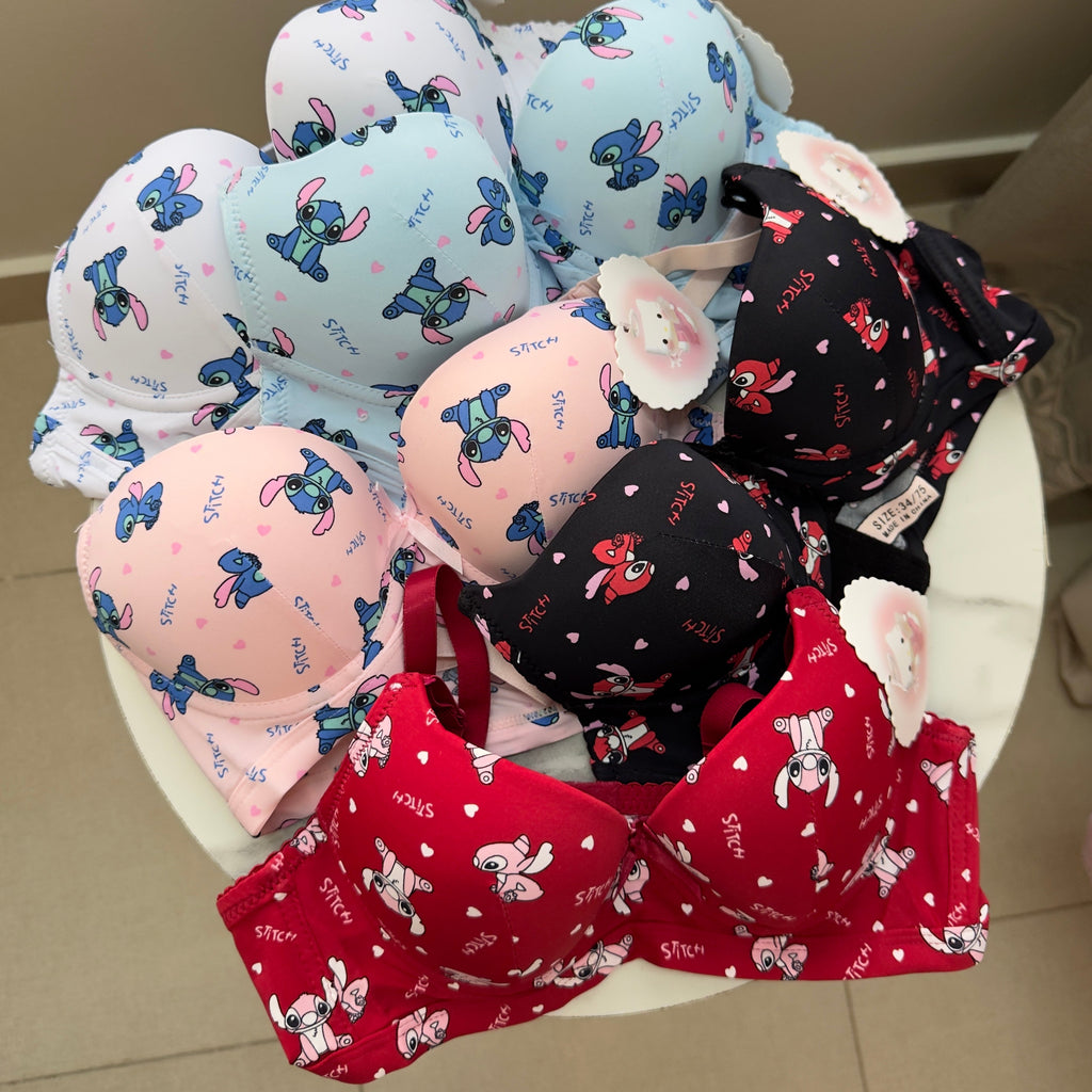 Cute Stitch Character Bra