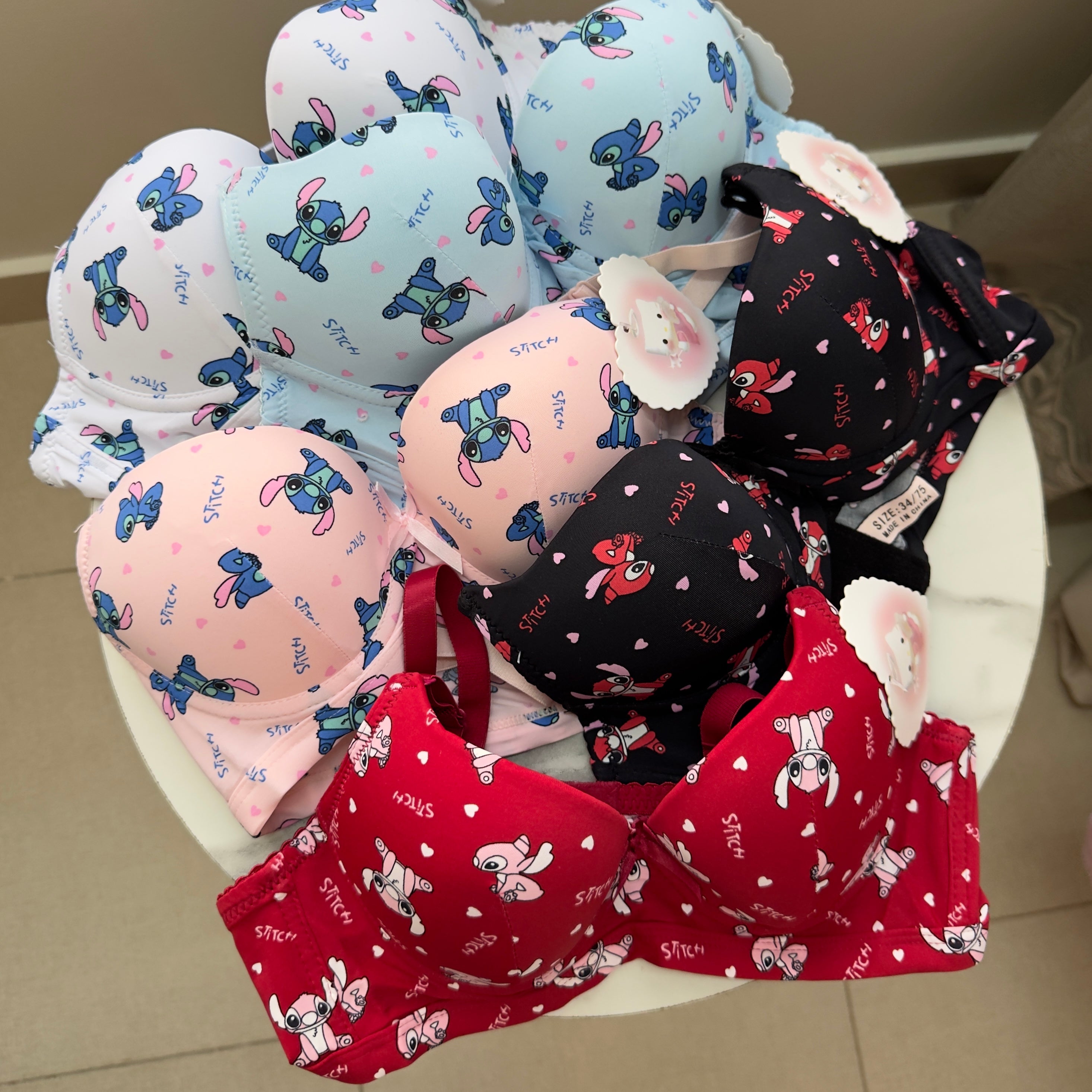 Cute Stitch Character Bra
