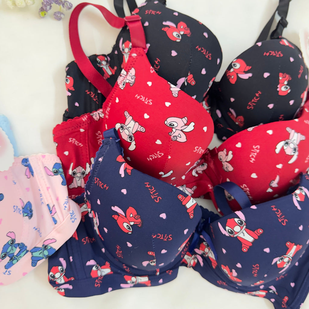 Cute Stitch Character Bra