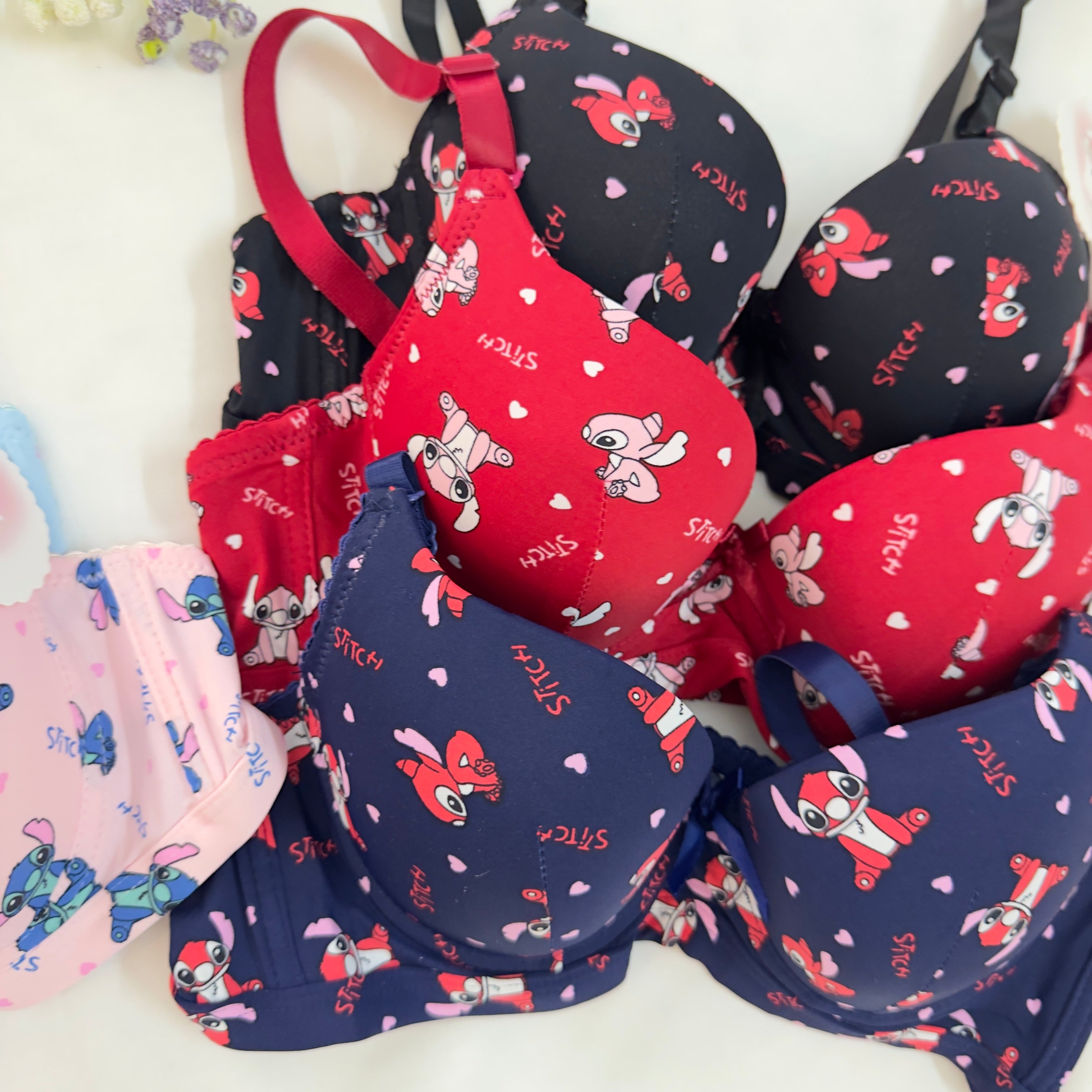 Cute Stitch Character Bra