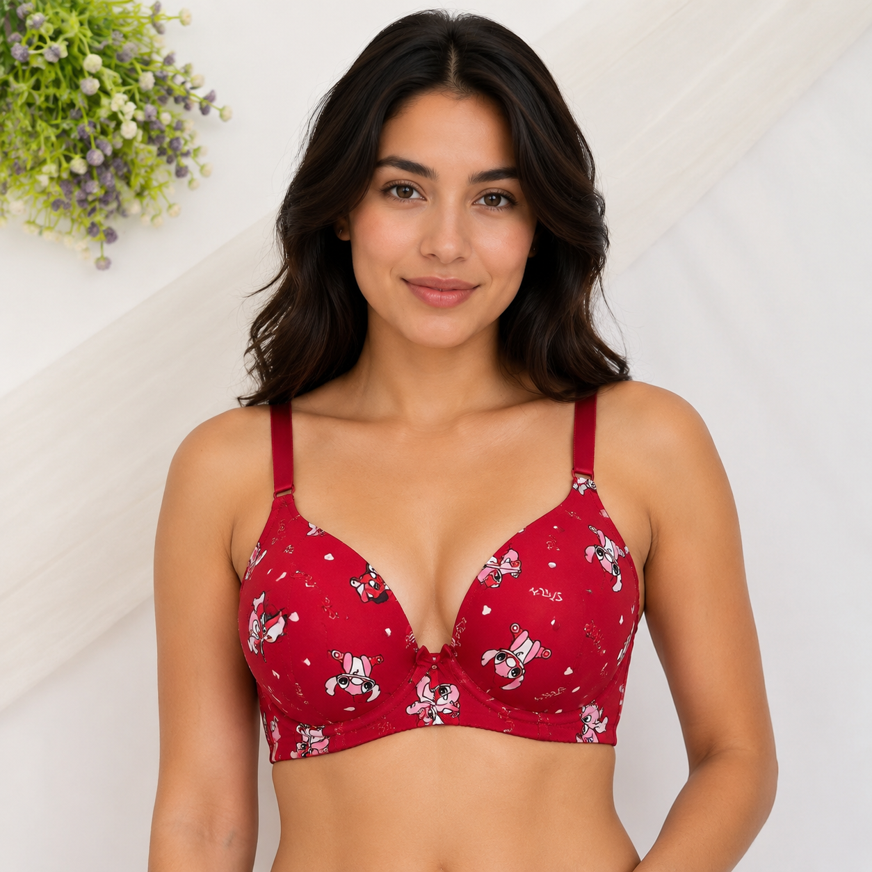 Cute Stitch Character Bra