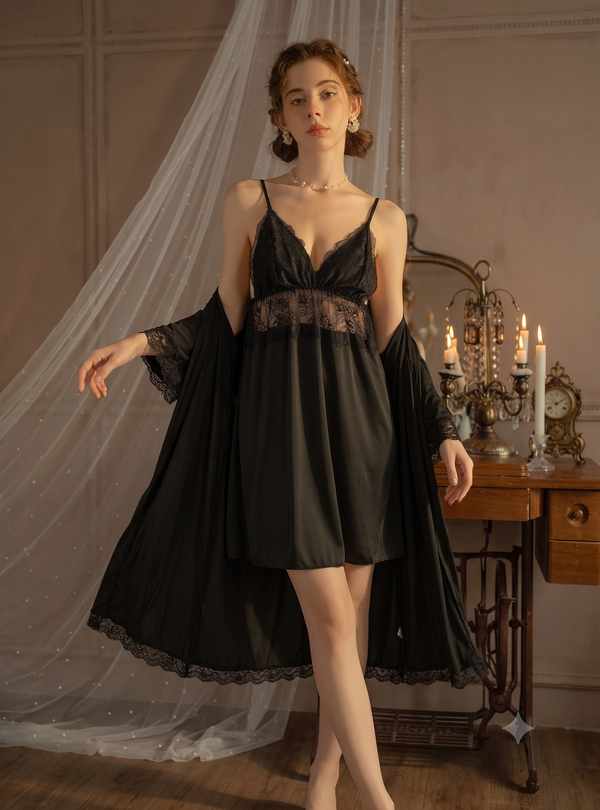 Black Two Piece Nighty