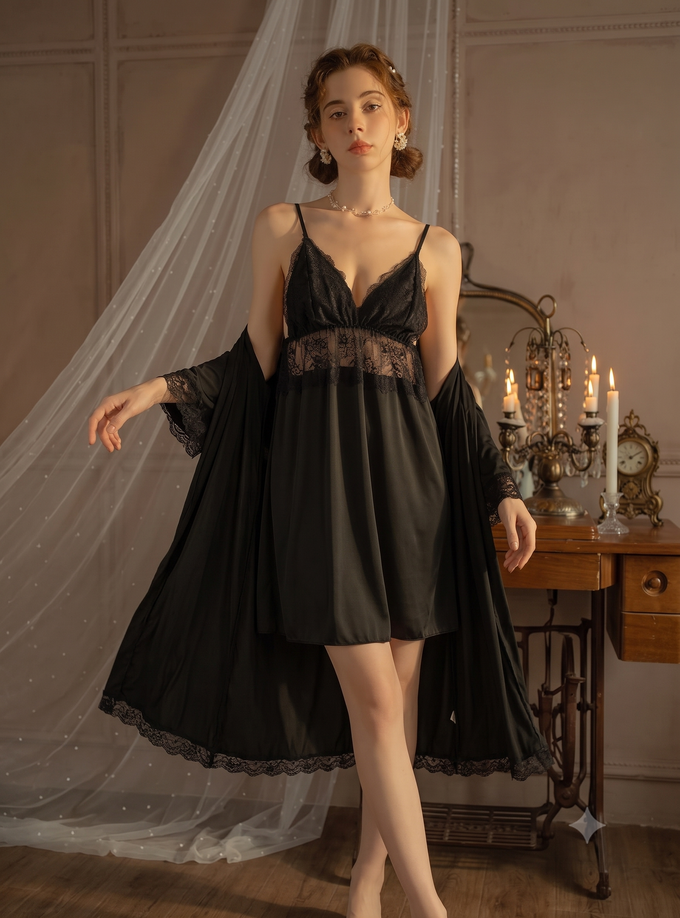Black Two Piece Nighty