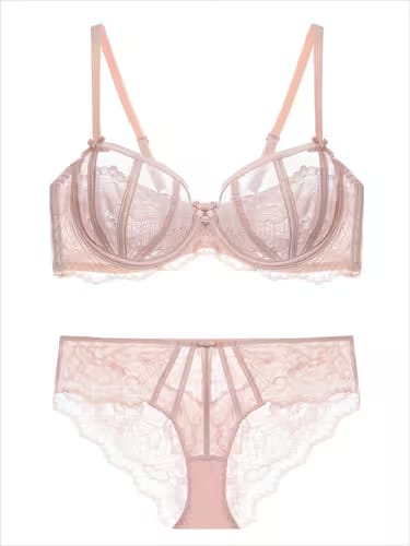Premium Floral Mesh Lingerie Set | Embroidered Comfort &amp; Elegance by Knight Wears