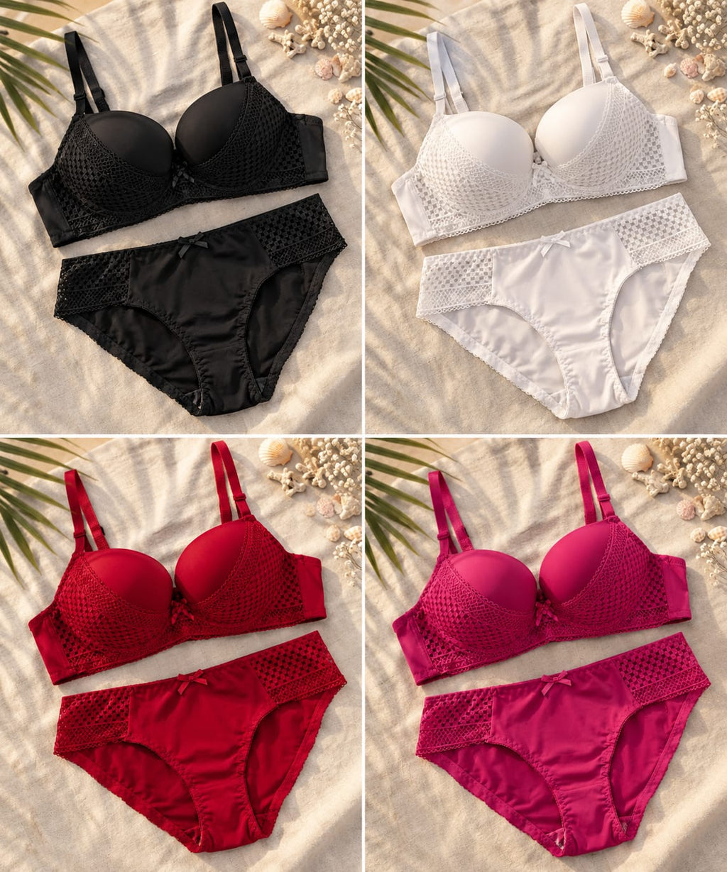 Push-Up Bra Set For Ladies